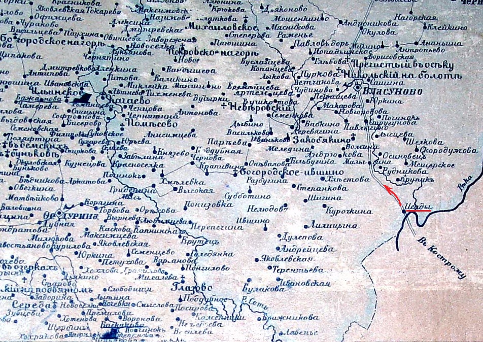 Карта Исады-Любим_1900